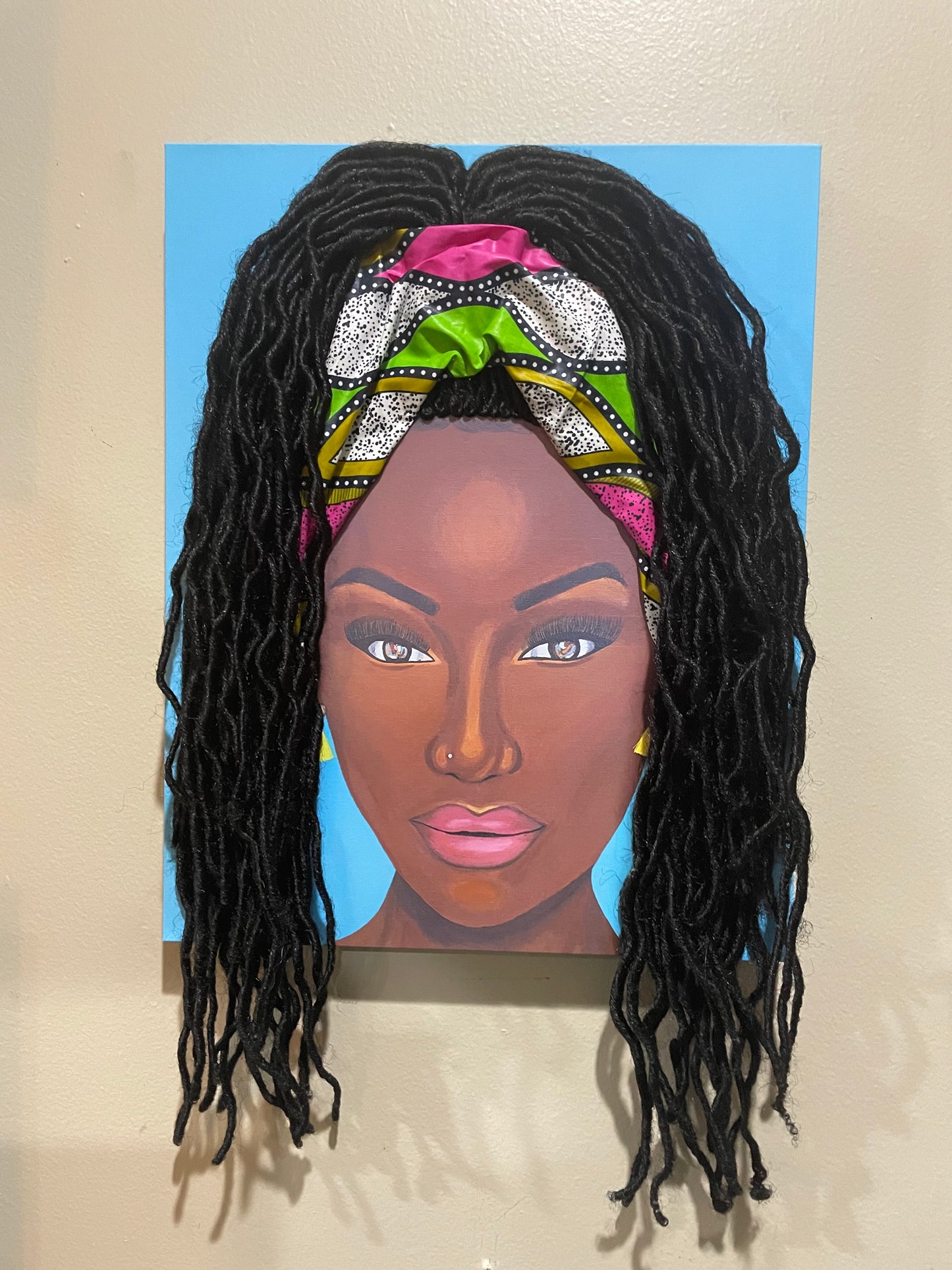 Mesmerized II- 3D Canvas Print (With Hair)