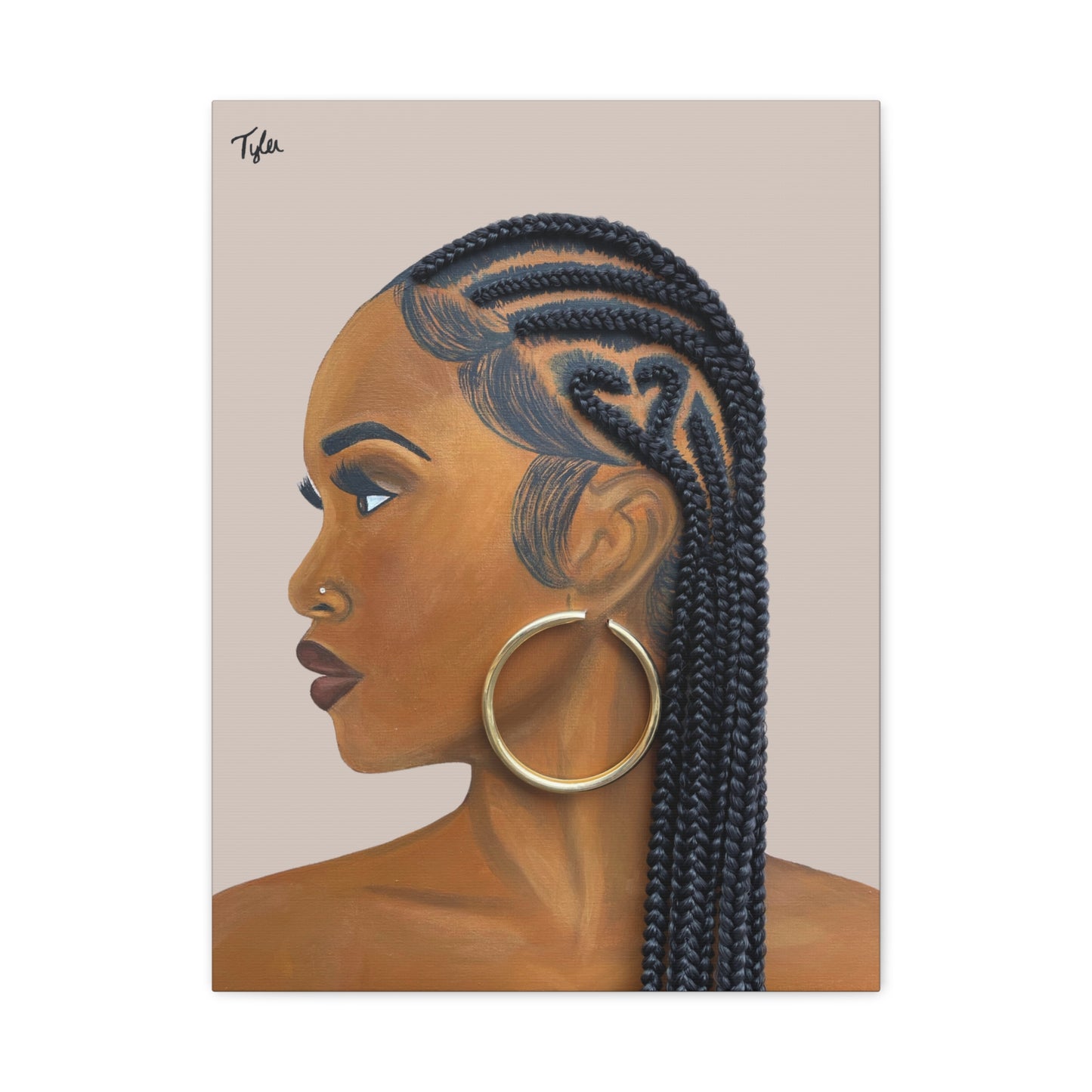 Certified Lover Girl 2D Canvas Print (No Hair)
