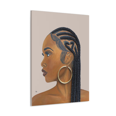 Certified Lover Girl- 2D Canvas Print (No Hair)