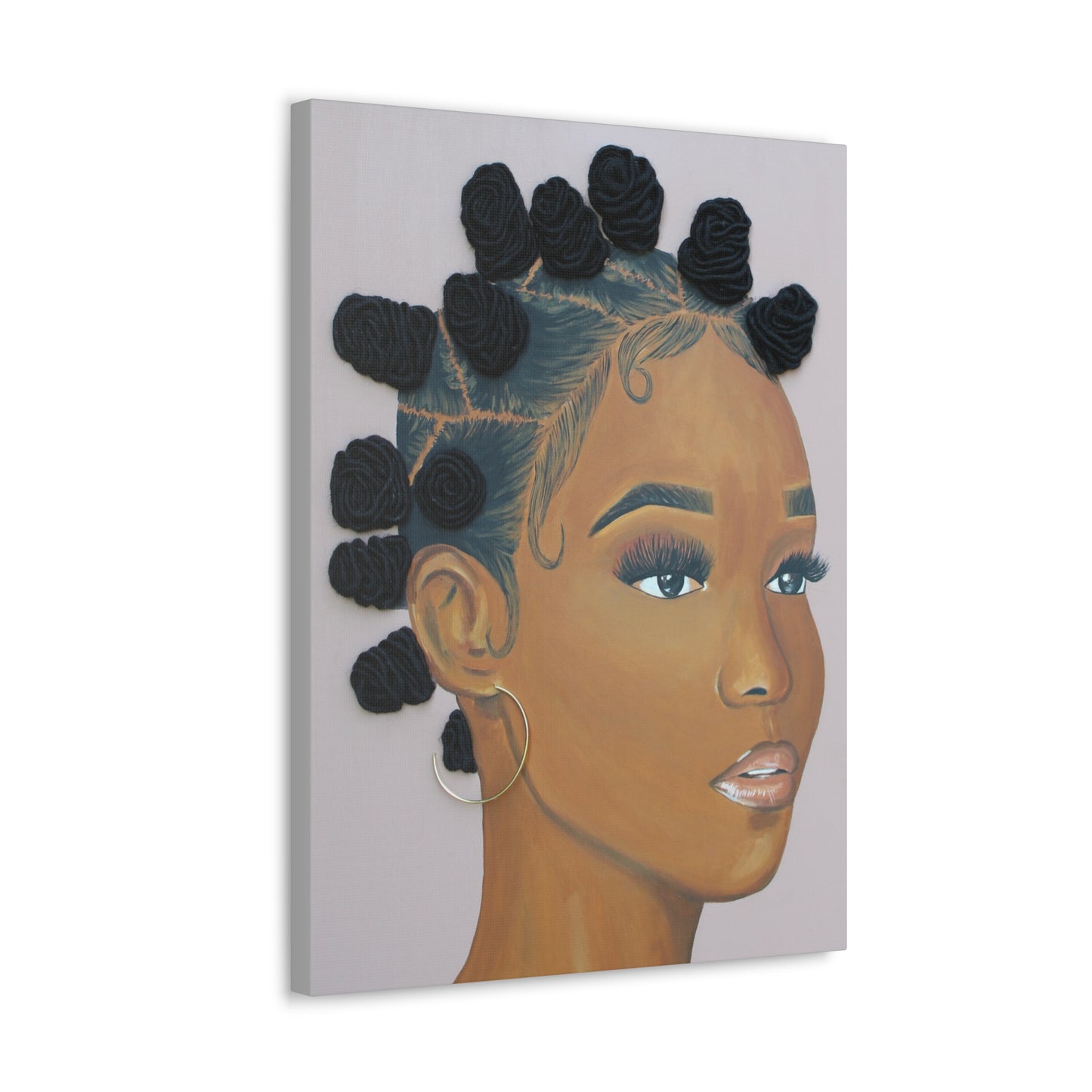 Top Knotch- 2D Canvas Print (no Hair)