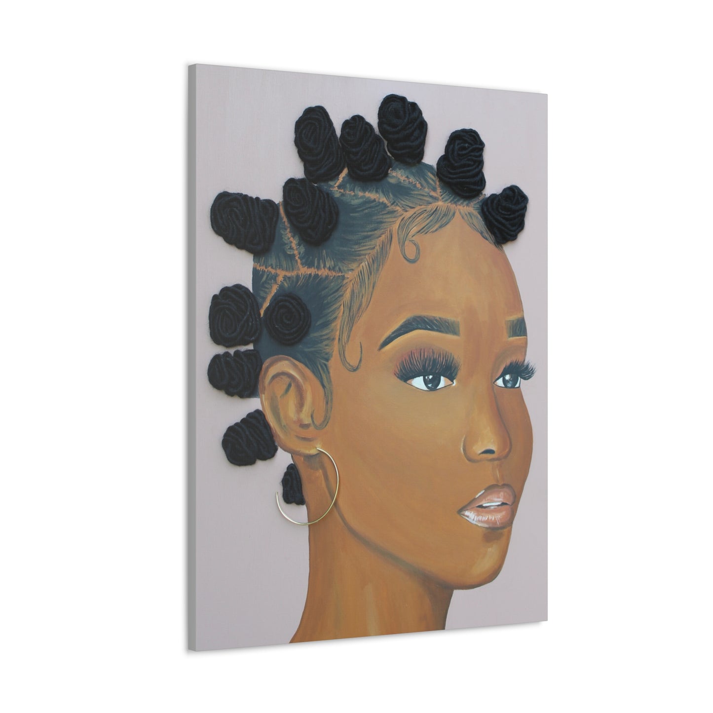 Top Knotch- 2D Canvas Print (no Hair)