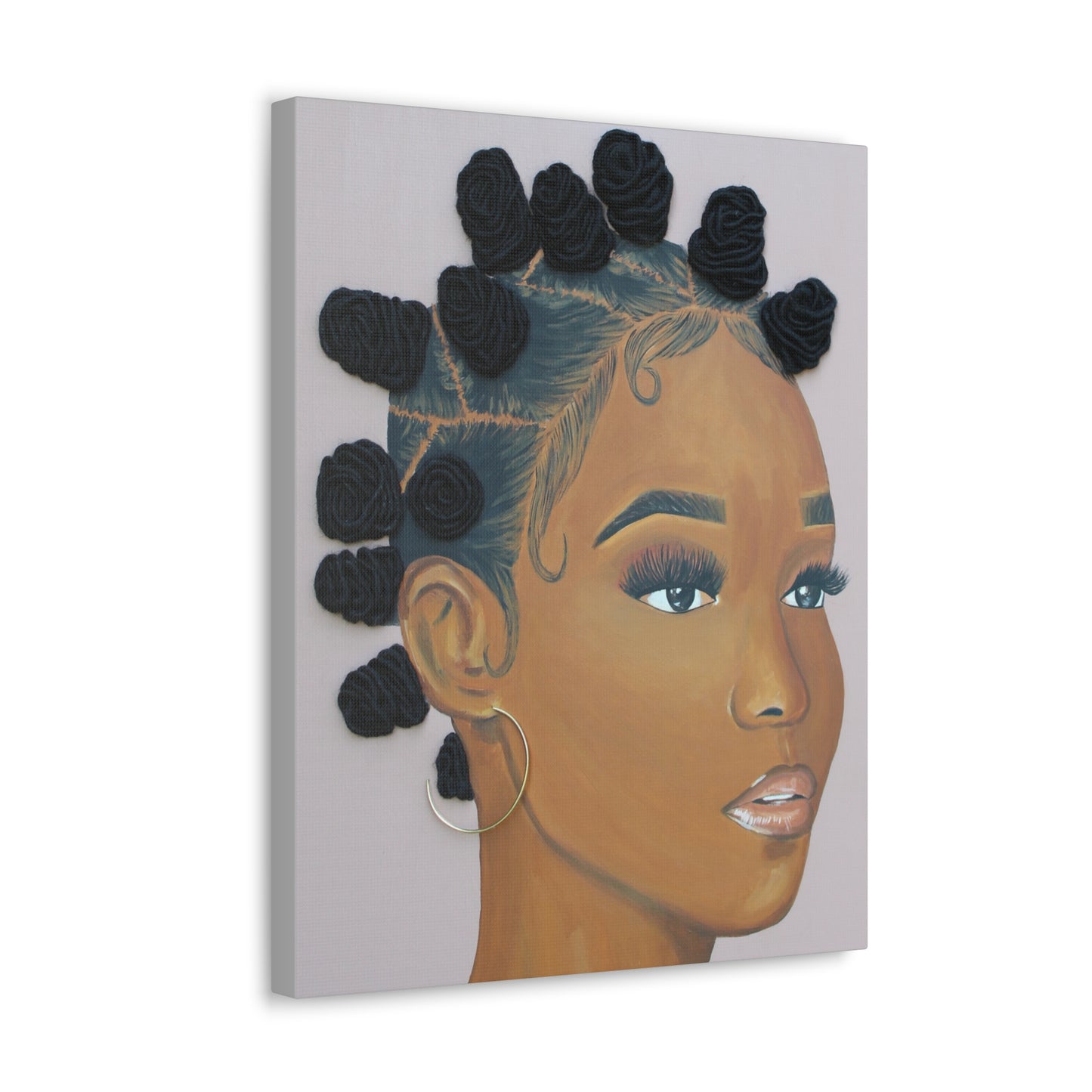 Top Knotch- 2D Canvas Print (no Hair)