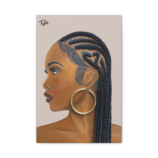 Certified Lover Girl 2D Canvas Print (No Hair)