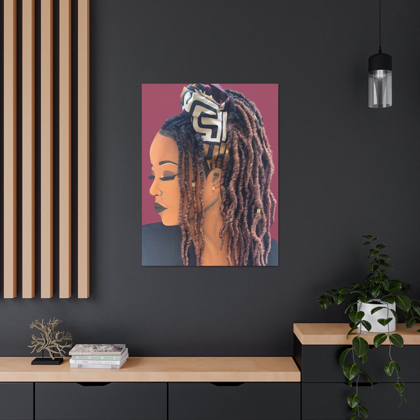 Locks- 2D Canvas Print (No Hair)