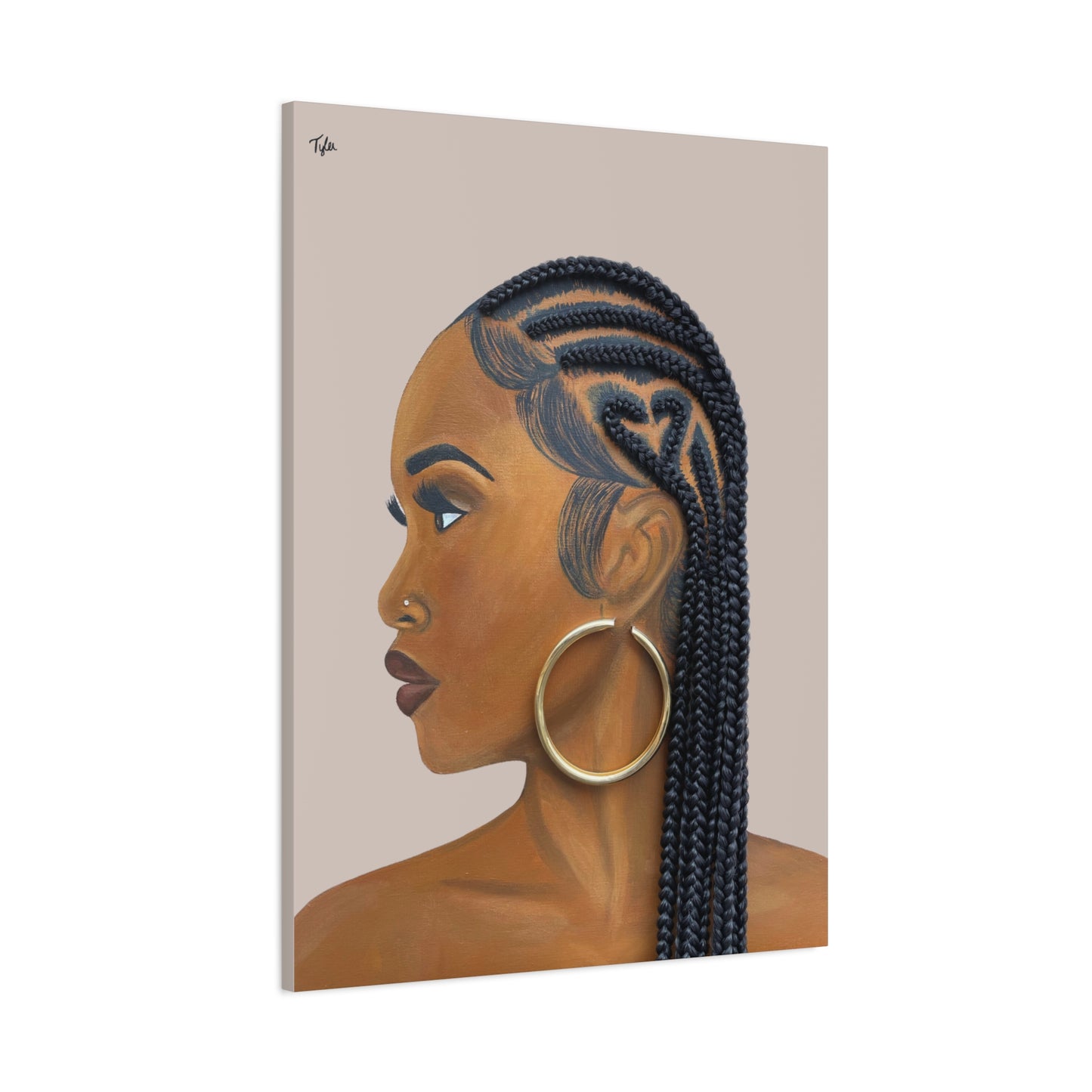 Certified Lover Girl 2D Canvas Print (No Hair)