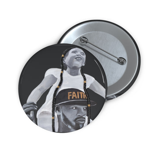 Faith Over Fear 2D Button (No Hair)