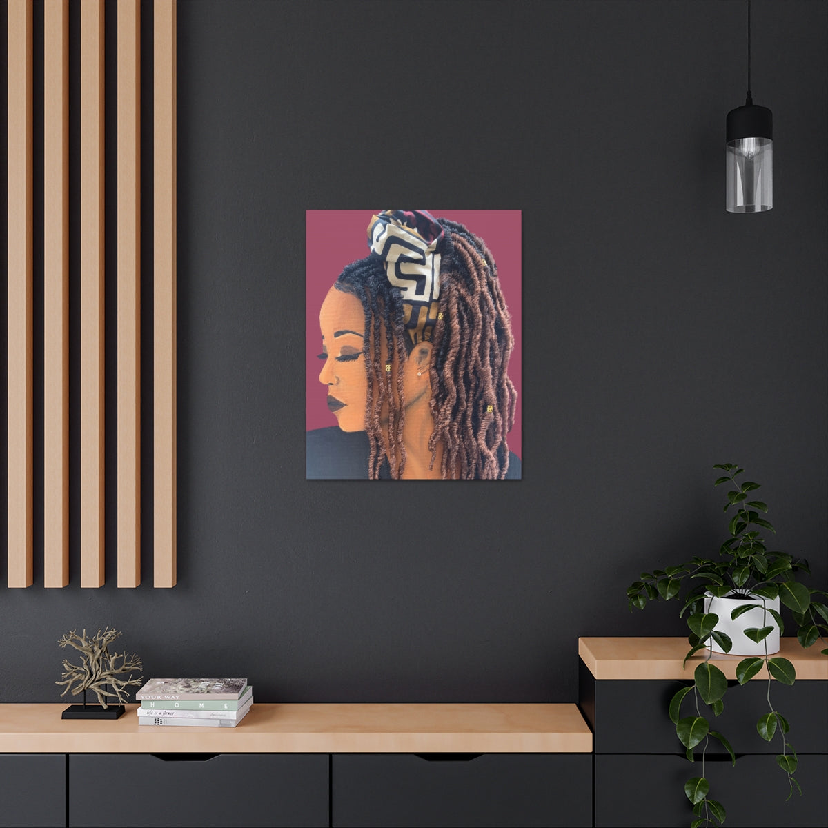 Locks- 2D Canvas Print (no Hair)