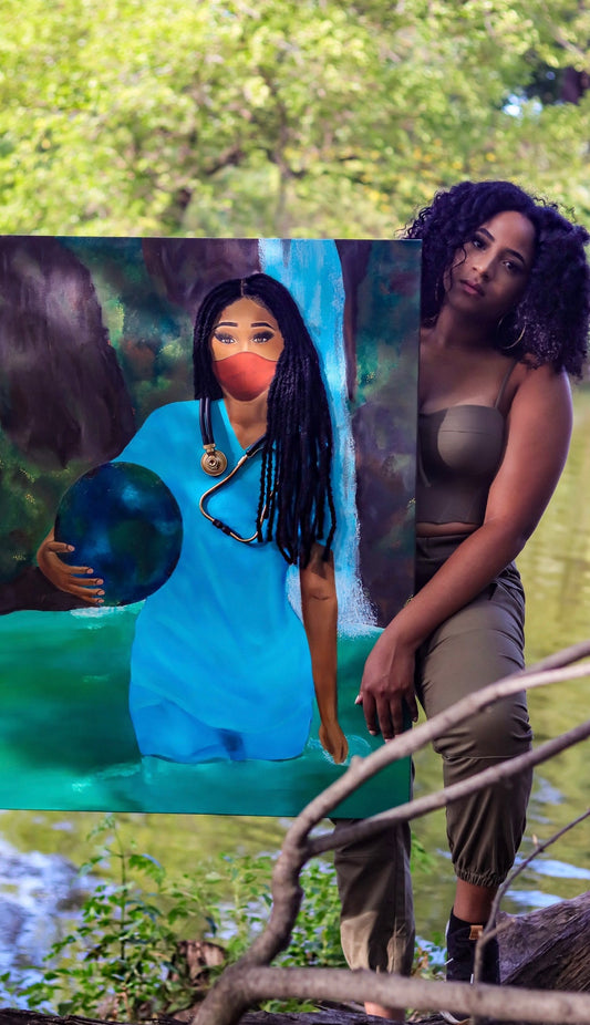 Survival 3D Original Painting (with Hair)