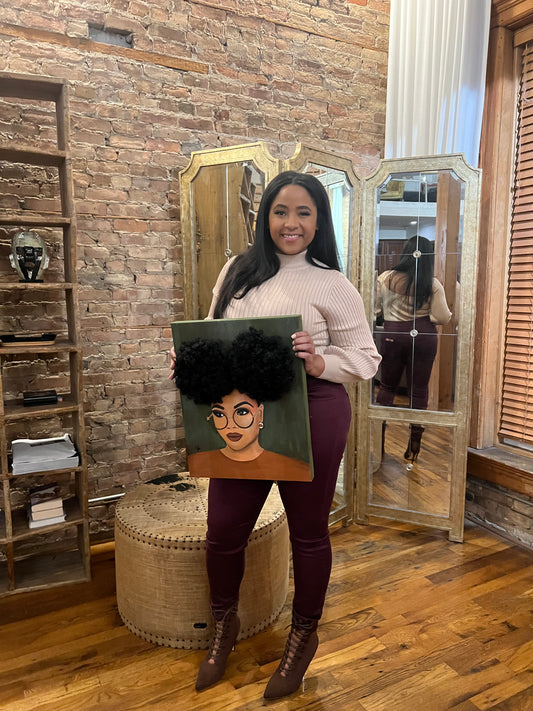 Vision 3D Original Painting (with Hair)