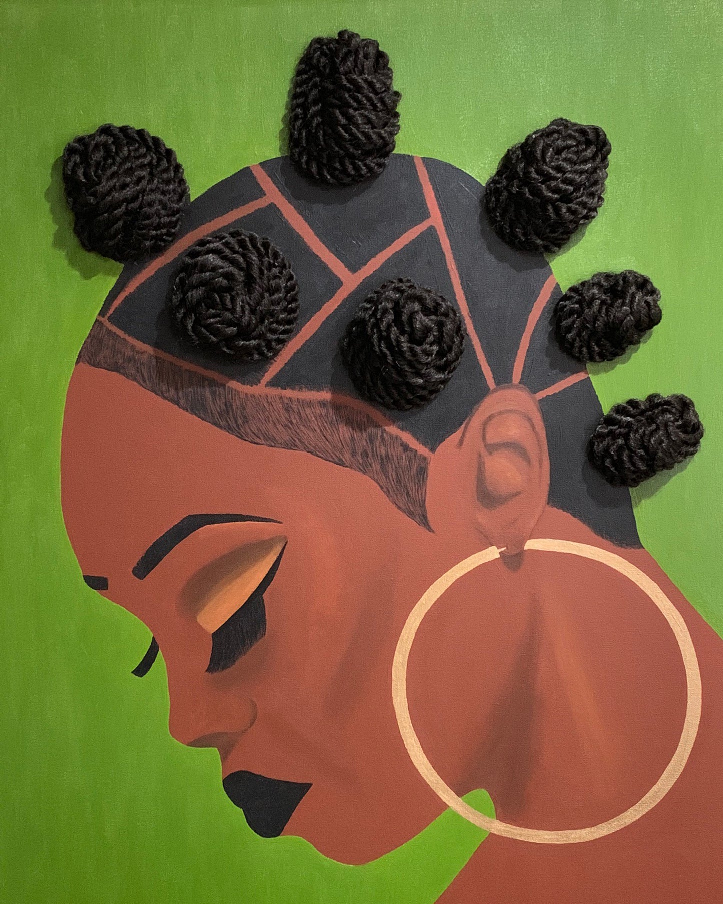 Level Up- 30x40 Original (With Hair)