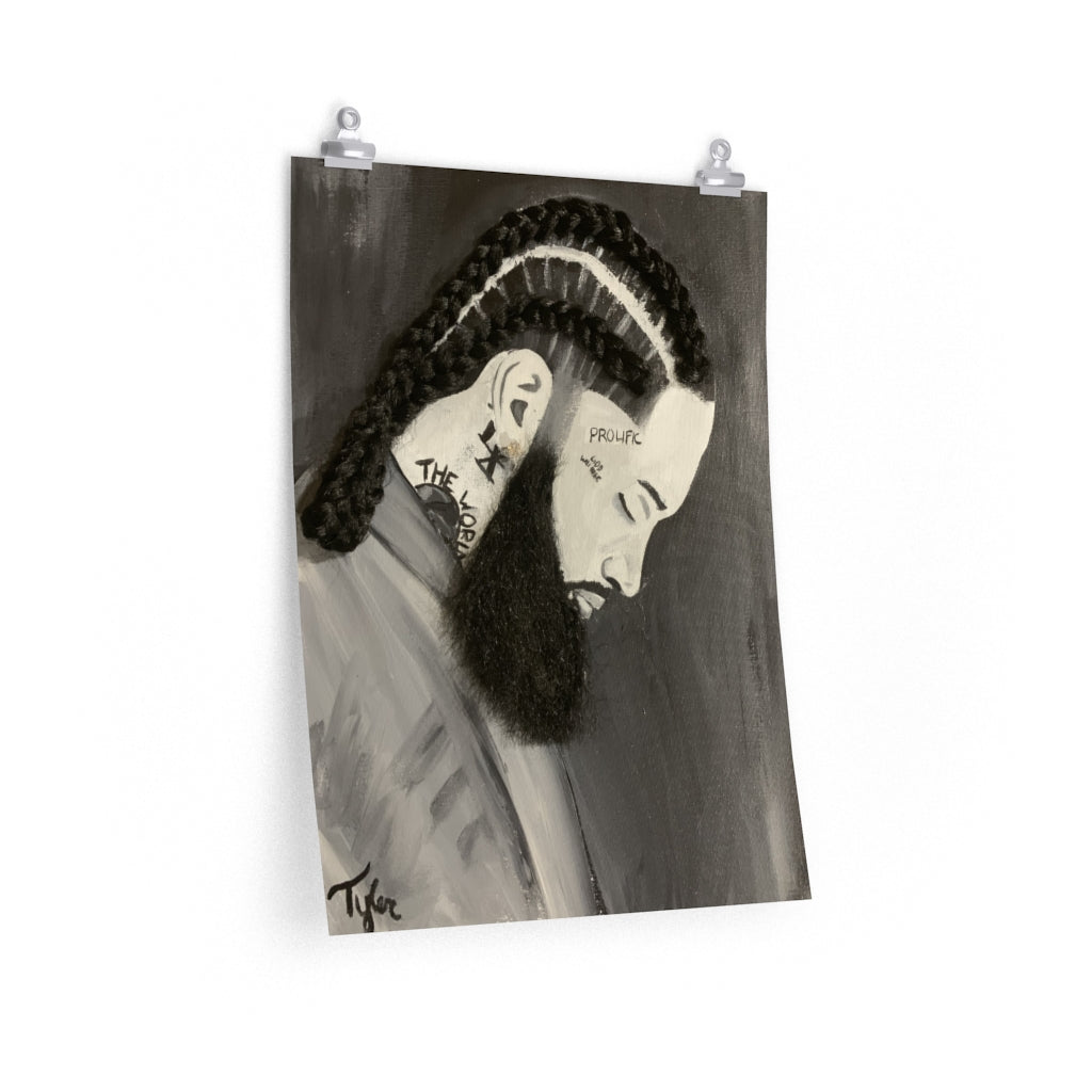 Nipsey 2D Poster Print (No Hair)