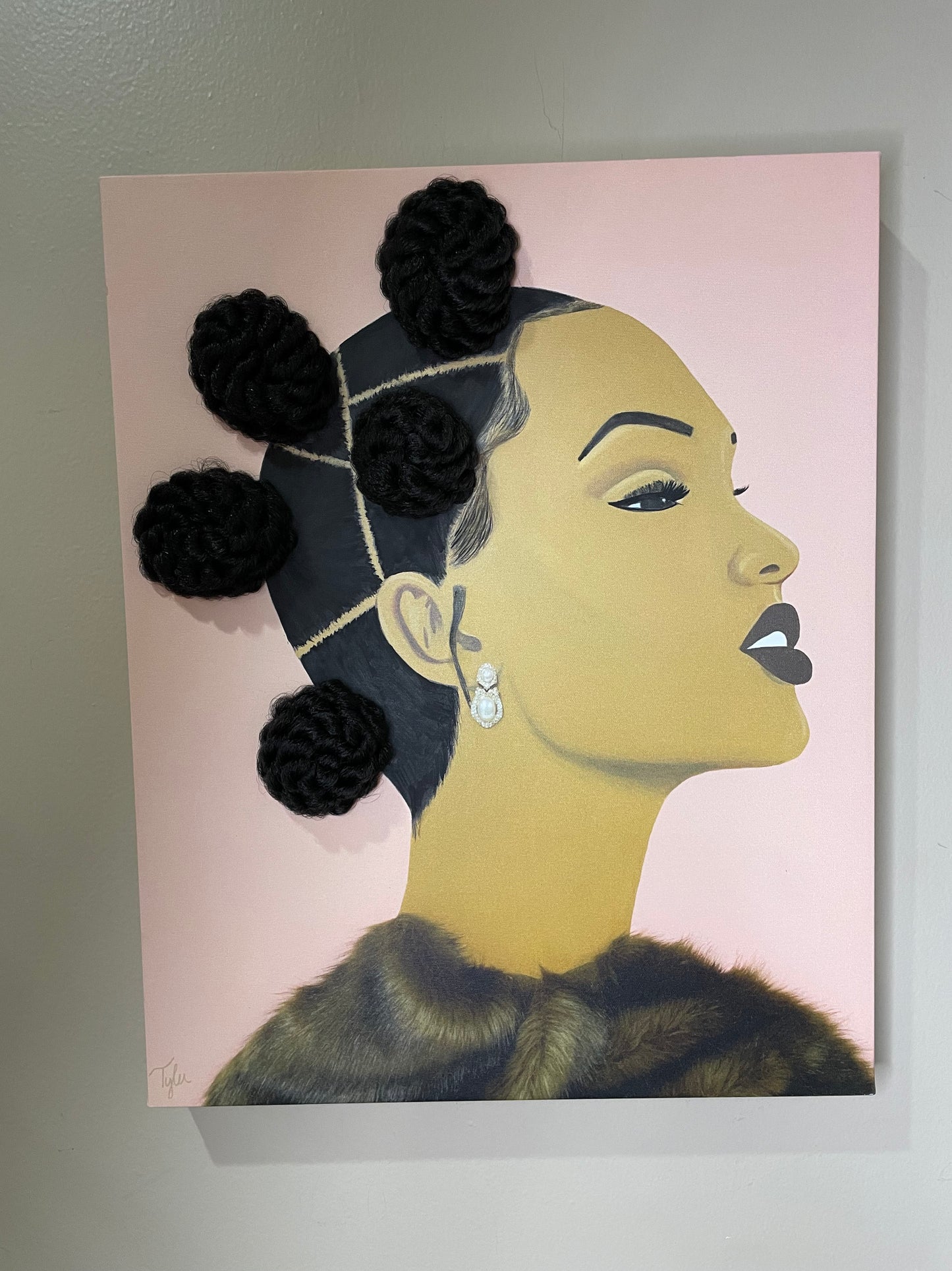 Baby It's Cold Outside - 3D Canvas Print (With Hair)