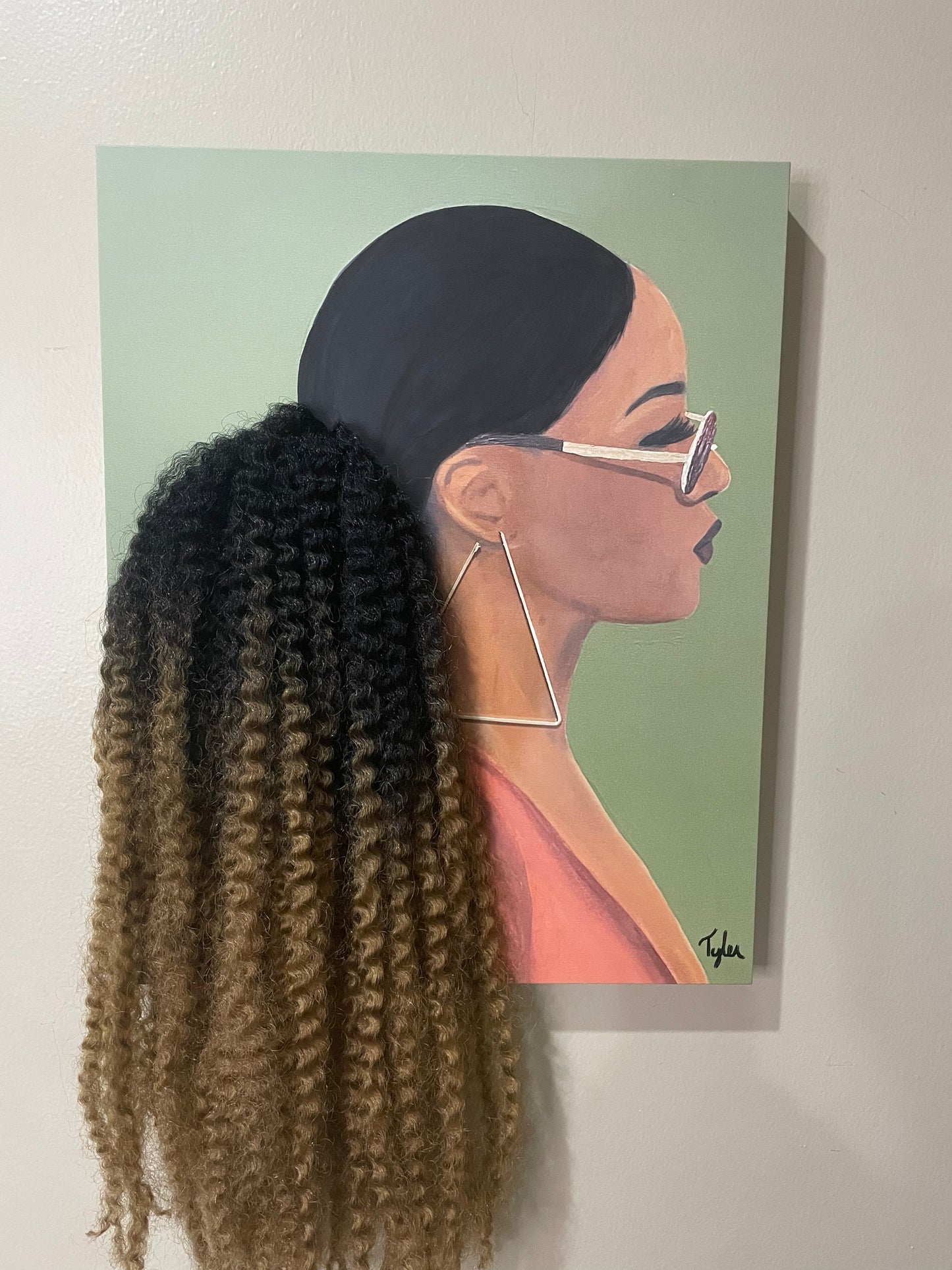 Rodeo -  3D Canvas Print (With Hair)