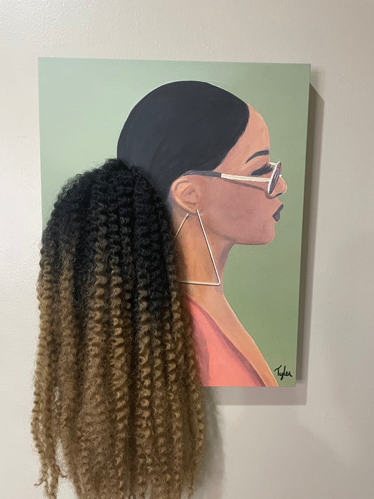 Rodeo -  3D Canvas Print (With Hair)